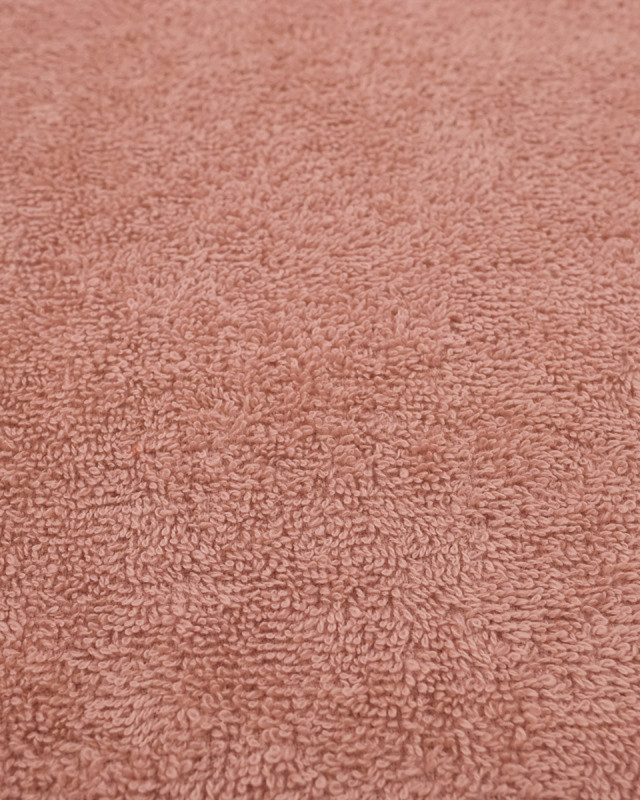 Tissu éponge Hotel Coton Vieux Rose au mètre - Mercerine