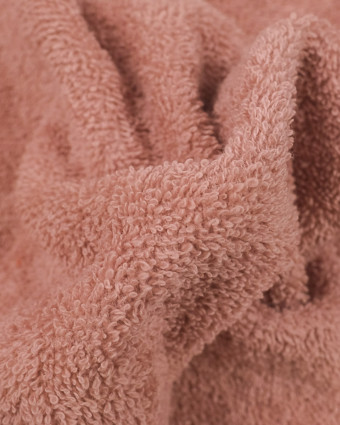 Tissu éponge Hotel Coton Vieux Rose au mètre - Mercerine