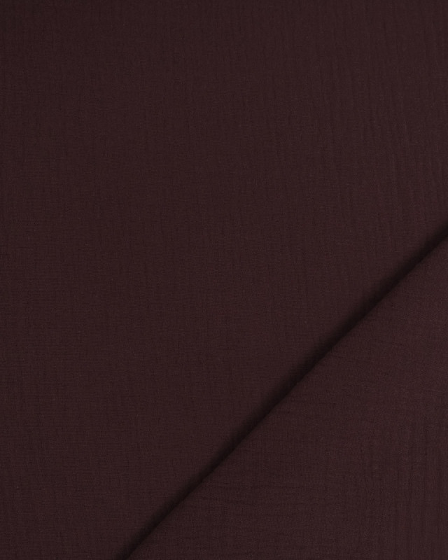 Tissu Gaze de Coton Chocolat Thaïs - Mercerine