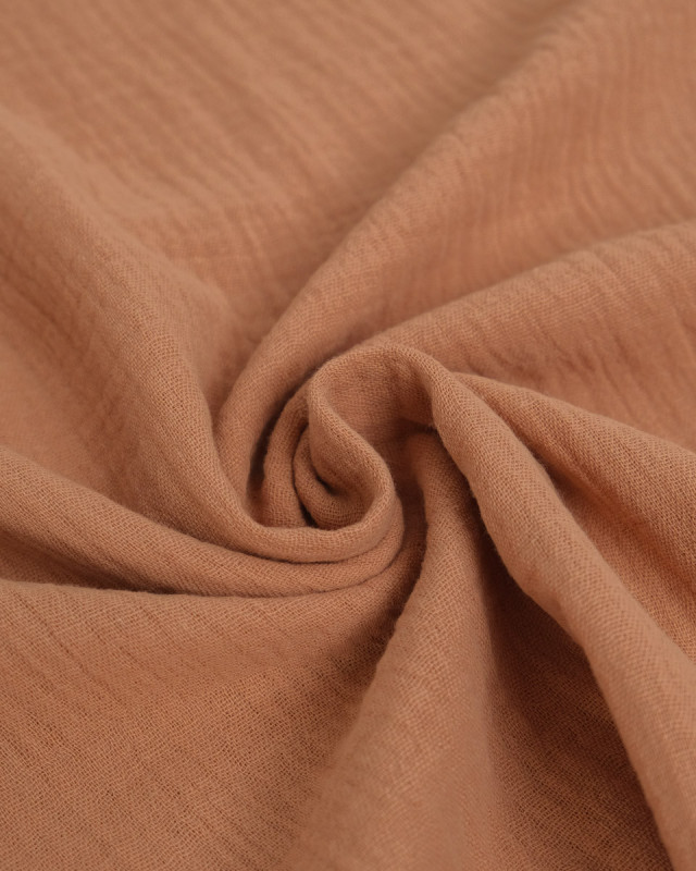 Tissu Gaze de Coton Toffee Thaïs - Mercerine