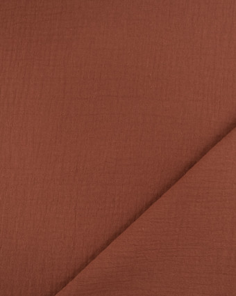 Tissu Gaze de Coton Cappuccino Thaïs - Mercerine