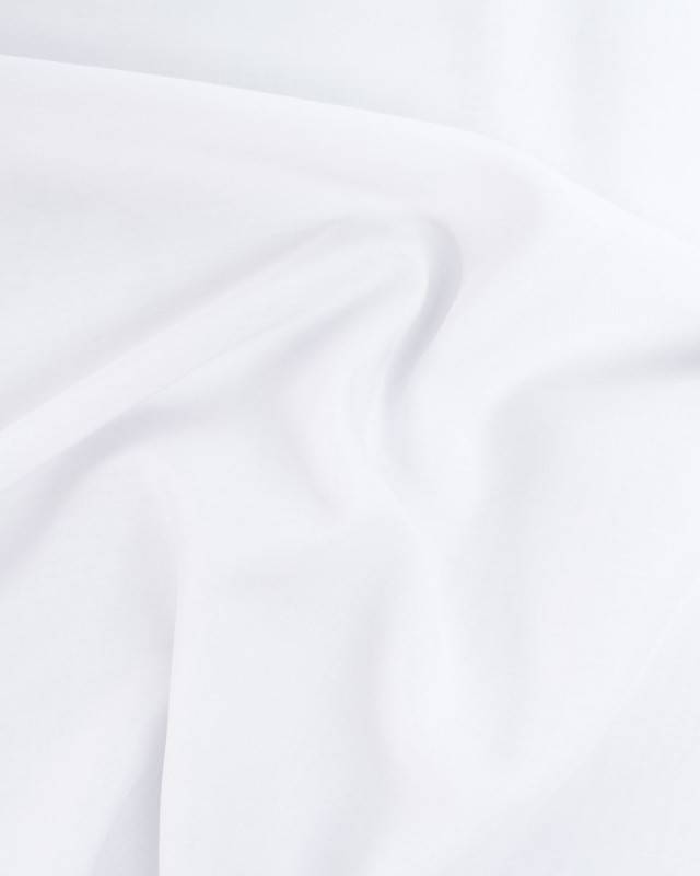 Voile de Viscose Blanc Laura - Mercerine