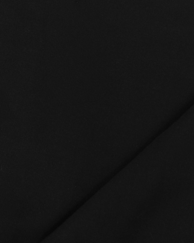 Voile de Viscose Noir Laura - Mercerine