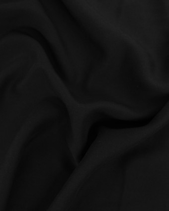 Voile de Viscose Noir Laura - Mercerine