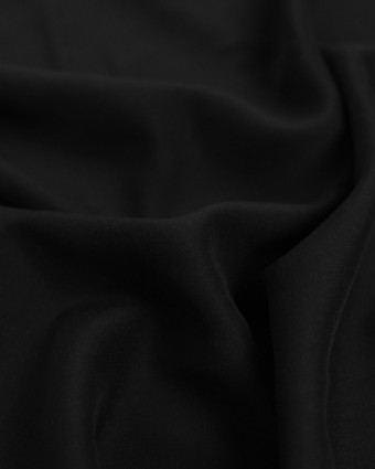 Voile de Viscose Noir Laura - Mercerine