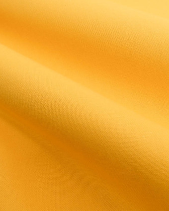 Tissu Coton Demi Natté Jaune - Mercerine