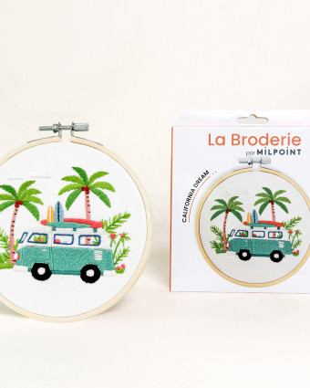 Kit Broderie - California Dream - Avec Tambour 15cm - Mercerine