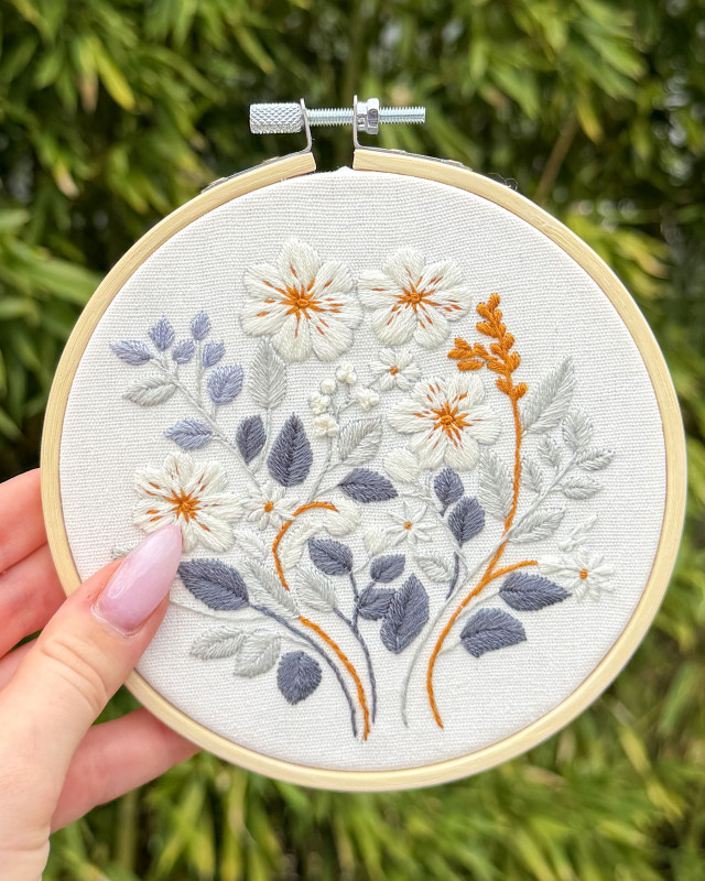Kit Broderie - White Dream - avec Tambour 15cm - Mercerine