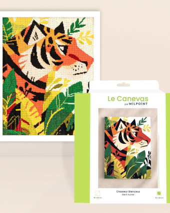 Kit Canevas Complet - Chasseur Silencieux - Mercerine