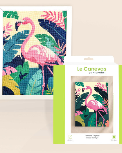 Kit Canevas Complet - Flamand Tropical - Mercerine