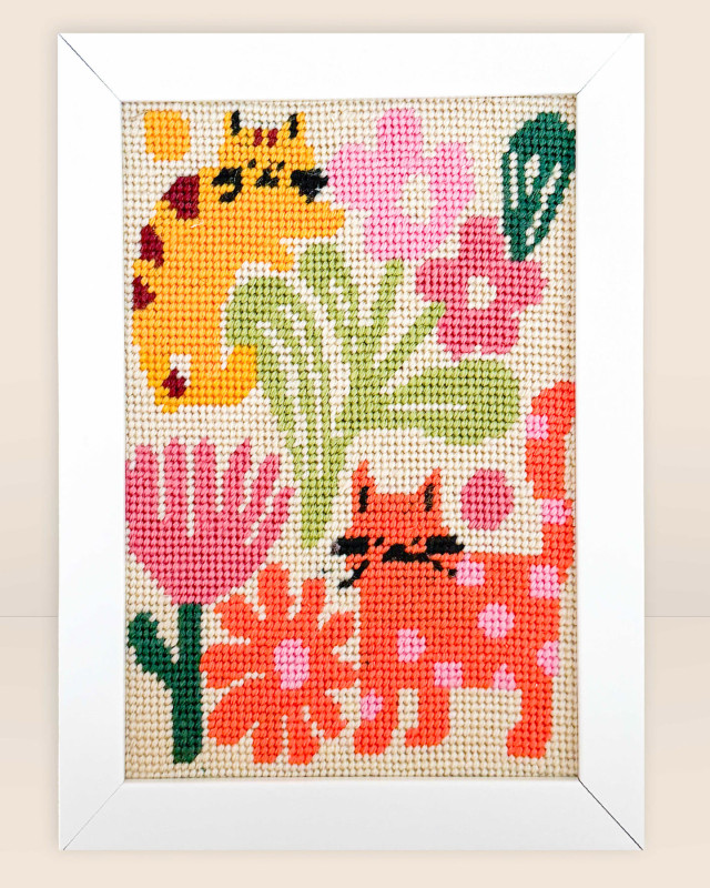 Kit Canevas Complet - Chats Champêtres - Mercerine
