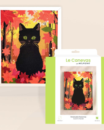 Kit Canevas Complet - Emeraude d'Automne - Mercerine