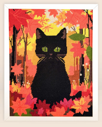 Kit Canevas Complet - Emeraude d'Automne - Mercerine