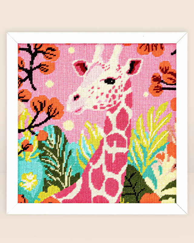 Kit Canevas Complet - Girafe Pop - Mercerine