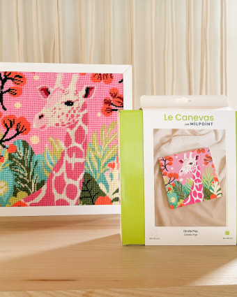 Kit Canevas Complet - Girafe Pop - Mercerine