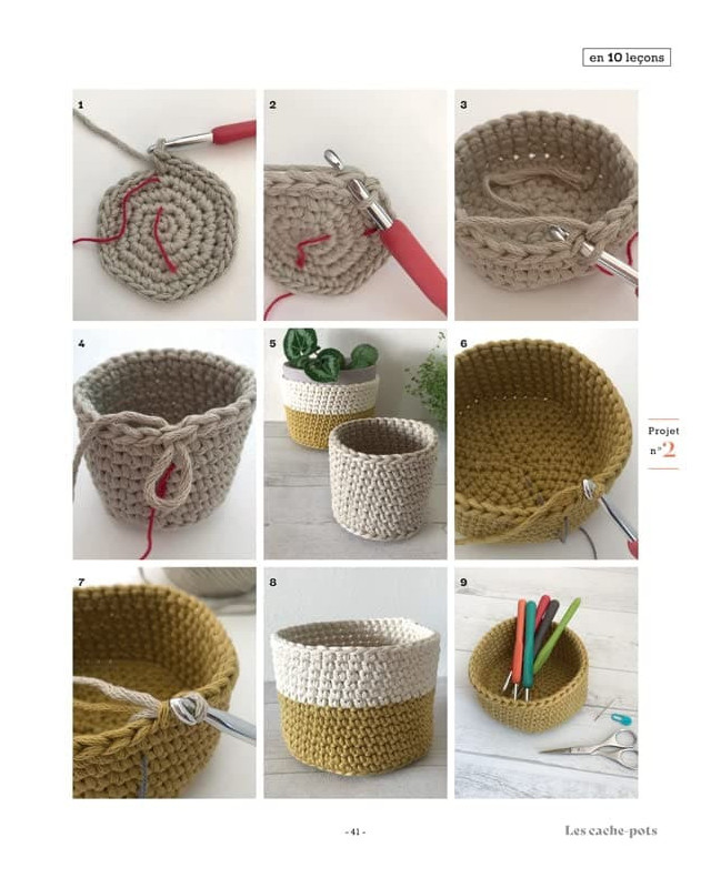 Livre Crochet - Apprendre le crochet en 10 leçons - Mercerine