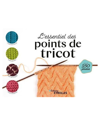 Livre Tricot - L'essentiel des points de tricot - Mercerine
