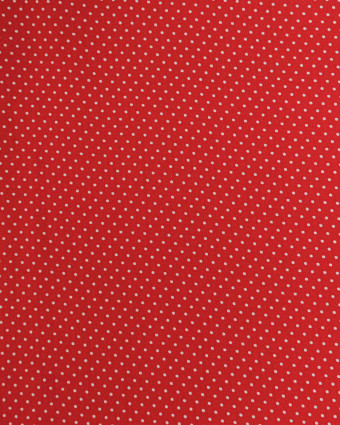 Viscose à Pois Rouge Juliette - Mercerine