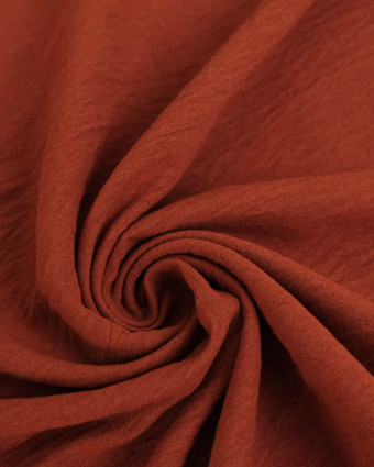 Tissu Touché Peau de Pêche Terracotta