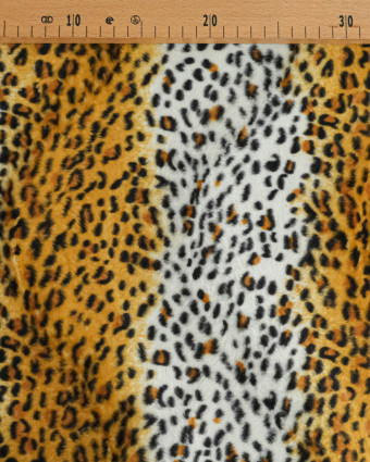 Tissu Fourrure Imitation Guépard - Mercerine