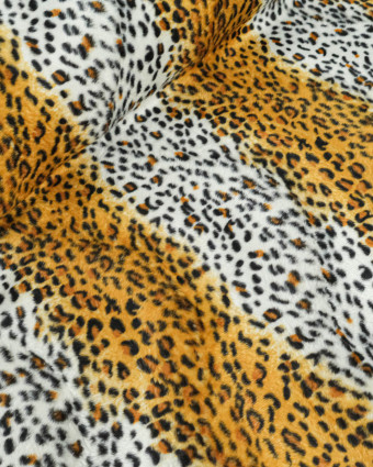 Tissu Fourrure Imitation Guépard - Mercerine