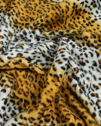 Tissu Fourrure Imitation Guépard - Mercerine