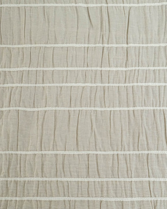Tissu Smocks Gris Beige - Mercerine