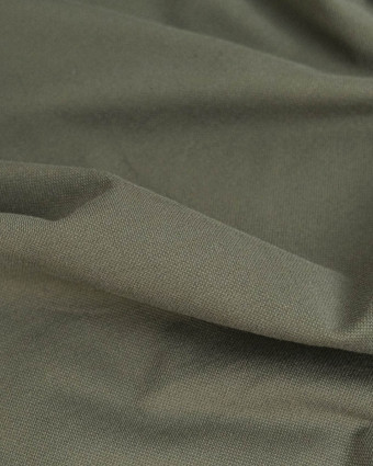 Tissu Polo Maille Piquée Kaki - Mercerine