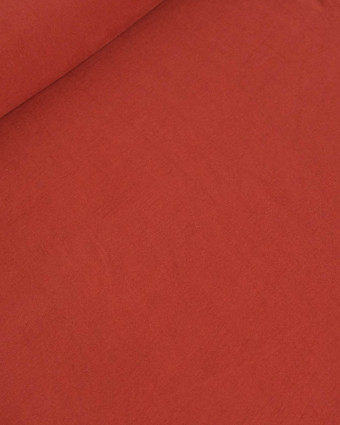 Tissu Viscose Effet Tencel Terracotta - Mercerine