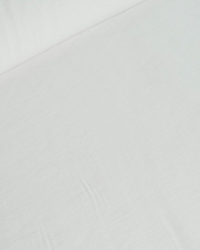 Tissu Viscose Effet Tencel Blanc Cassé - Mercerine