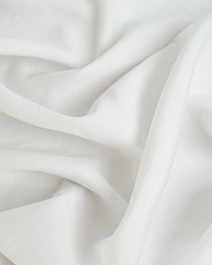 Tissu Viscose Effet Tencel Blanc Cassé - Mercerine