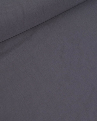 Tissu Viscose Effet Tencel Gris Foncé - Mercerine