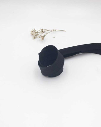 Biais coton Bio noir 20mm - Mercerine