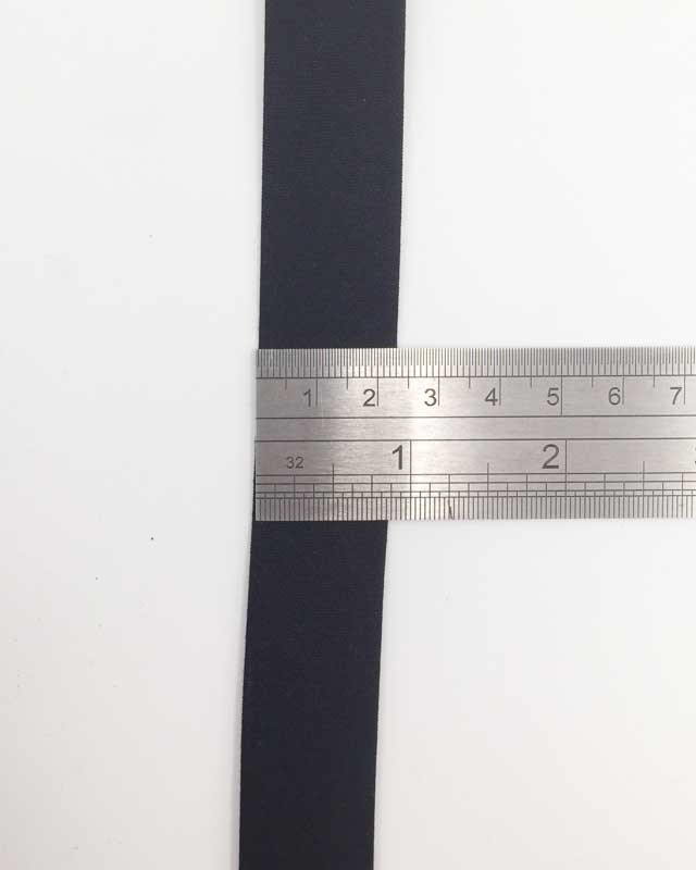 Biais coton Bio noir 20mm - Mercerine