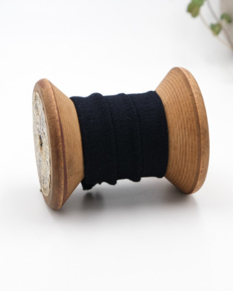 Biais coton Bio noir x1m 