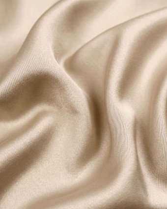 Tissu Satin Microfibre Uni Duchesse Galet - Mercerine