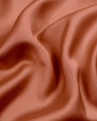 Tissu Satin Microfibre Uni Duchesse Fauve - Mercerine