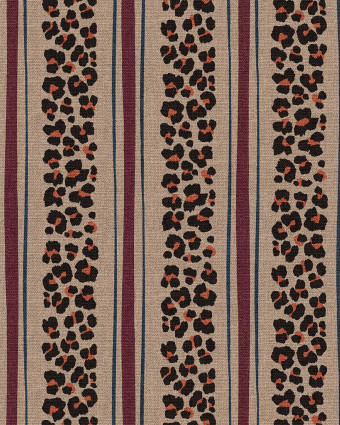 Demi Natte Mini Léopard à Rayures Beige - Mercerine