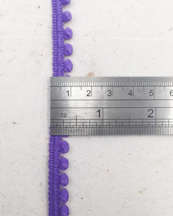 Galon mini pompon violet x1m