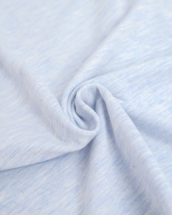 Jersey Mélangé Layette Bleu - Mercerine