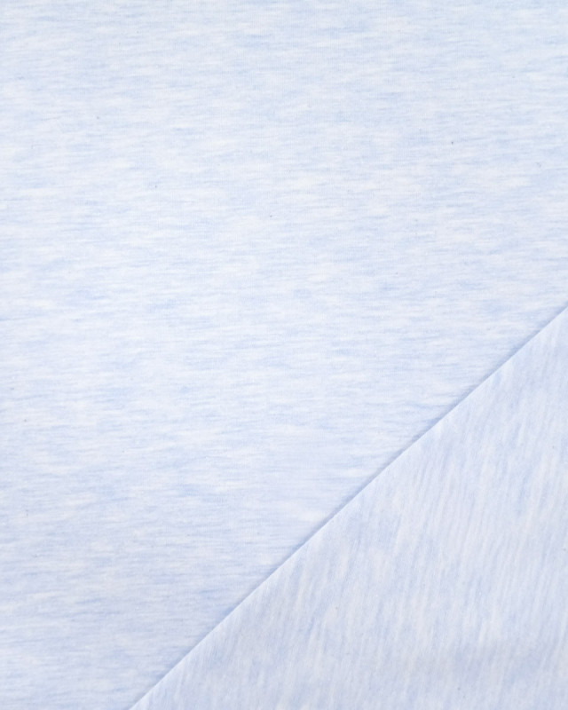 Jersey Mélangé Layette Bleu - Mercerine