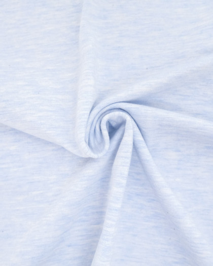 Jersey Mélangé Layette Bleu - Mercerine