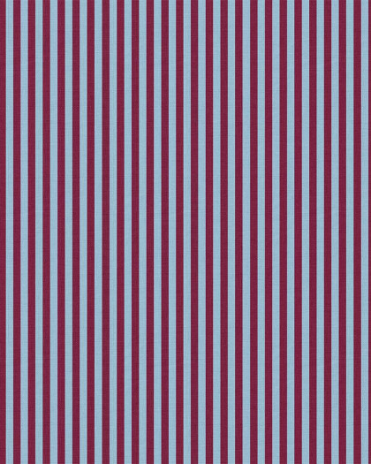 Tissu Coton à Rayures Bordeaux Bleu - Mercerine