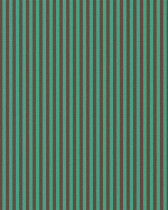 Tissu Coton à Rayures Vert Chocolat
