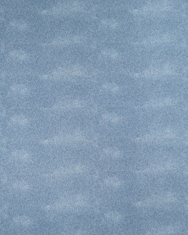 Tissu Denim Envers Sherpa Montana Bleu - Mercerine