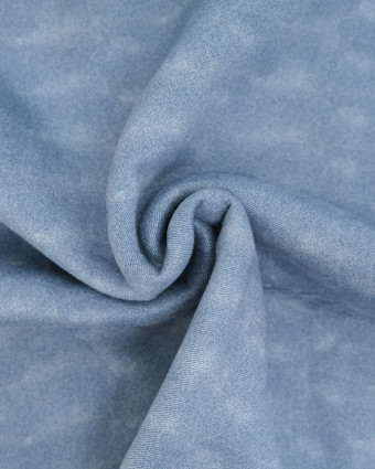 Tissu Denim Envers Sherpa Montana Bleu - Mercerine
