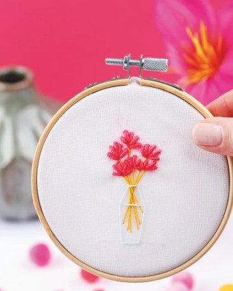 Kit broderie - Bouquet de fleurs - French'Kits - Mercerine