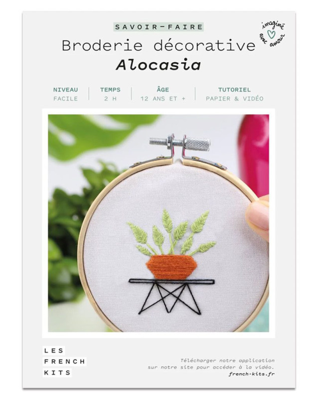 Kit French'Kit créatif broderie - Alocasia - Mercerine