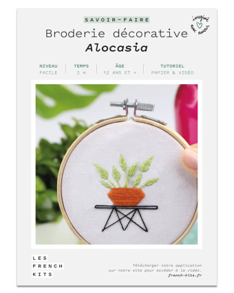 Kit French'Kit créatif broderie - Alocasia - Mercerine