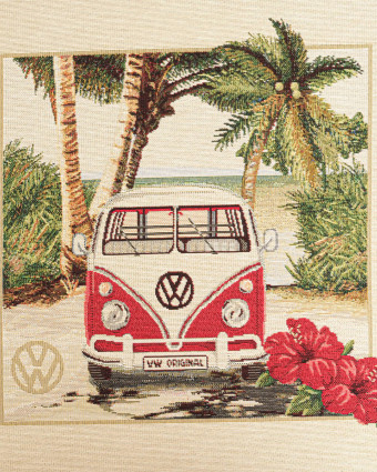 Carré jacquard Combi Hibiscus - Mercerine